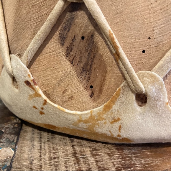 Rawhide Hand Drum Taos Pueblo Red Willow Leather and Wood - Picture 11 of 14